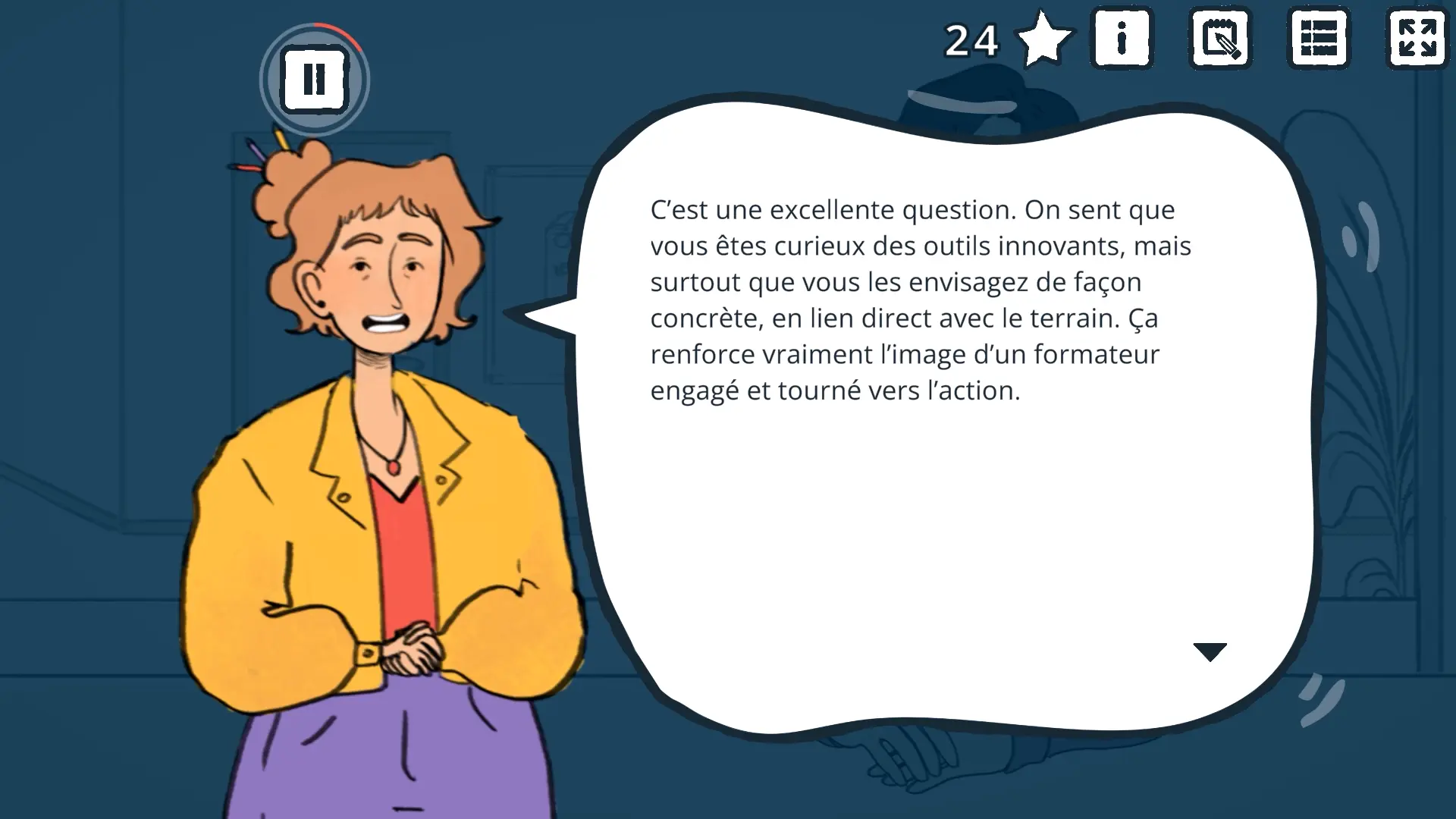 Screenshot SCICONUM Feedback Formateur