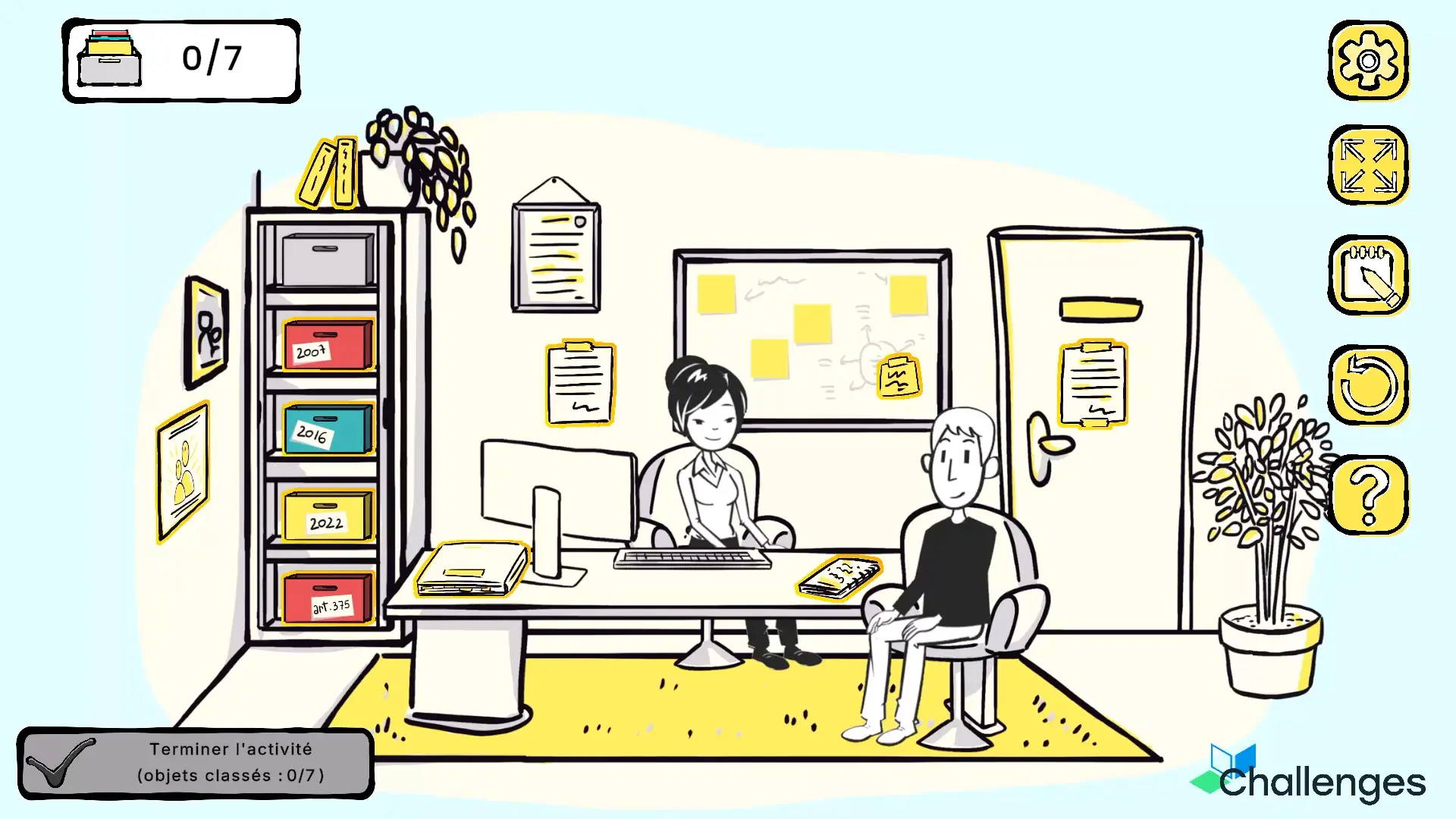 Screenshot Protection de l'enfance Scène de jeu