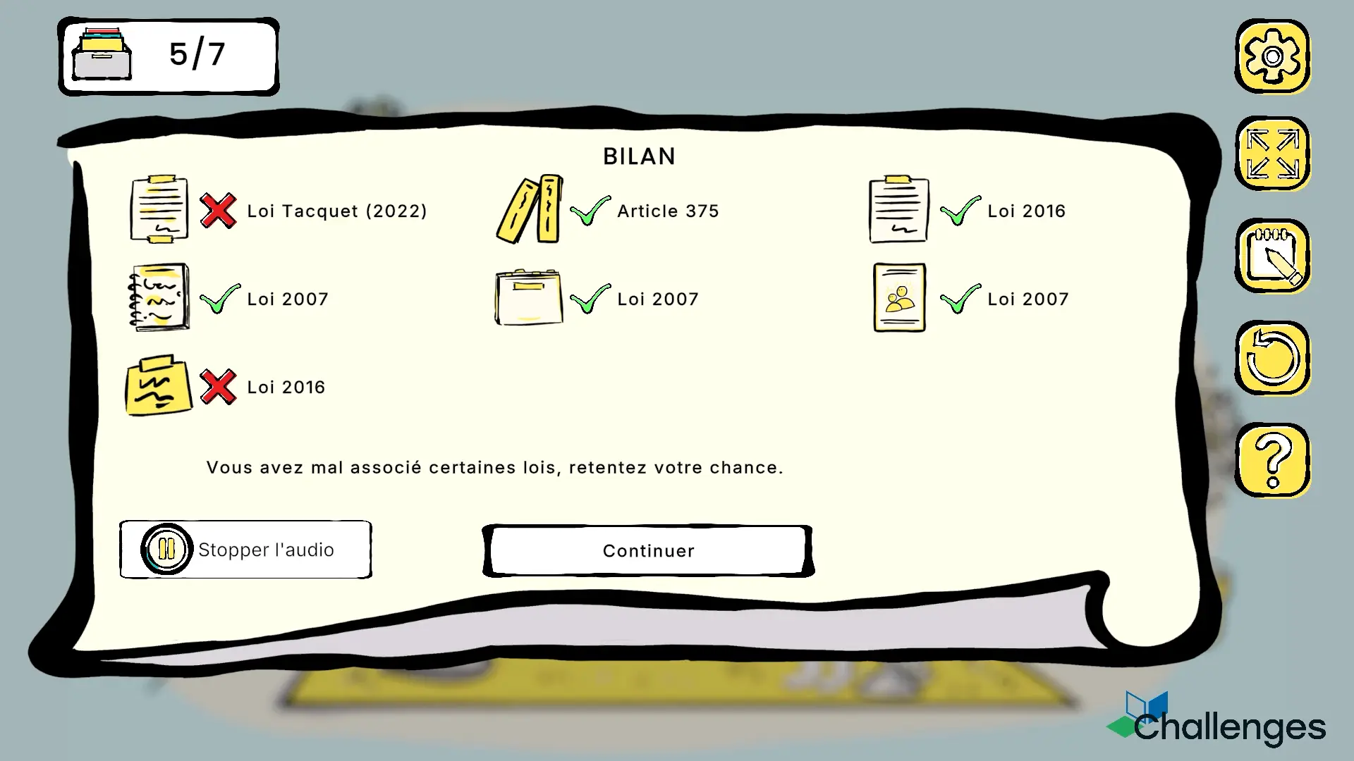 Screenshot Protection de l'enfance Bilan