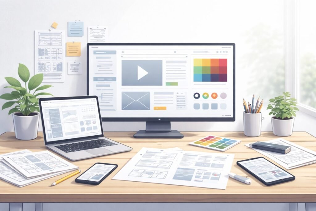 Consulting & Conception UI-UX Illustration