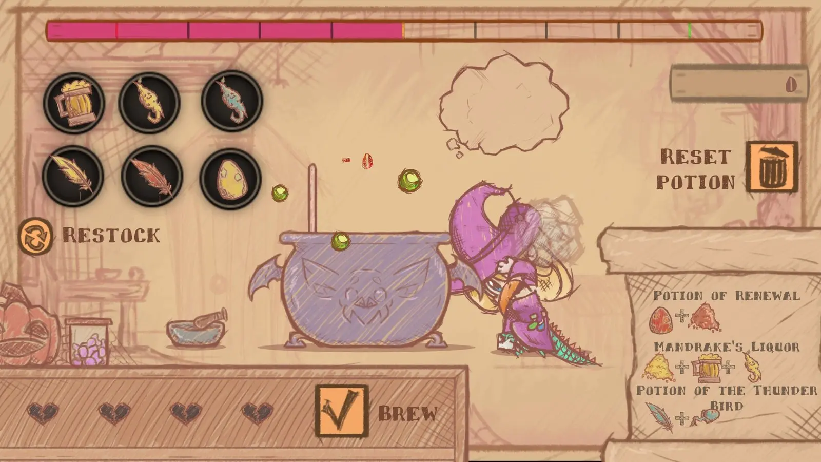 Screenshot Witchy Sketchy Alchemy