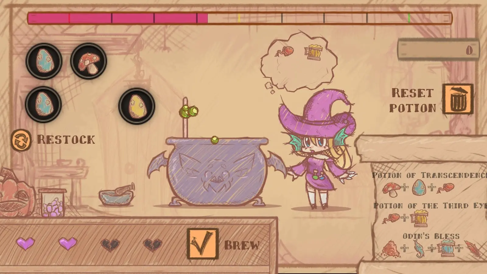 Screenshot Witchy Sketchy Alchemy